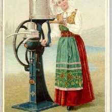 1893 'De Laval Cream Separator' trade card front