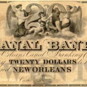 Canal Bank twenty dollars banknote