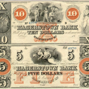 Hagerstown Bank ten dollars banknote