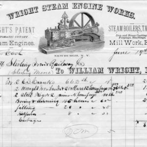 Wright Steam Engine Works billhead