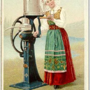 1893 De Laval Cream Separator trade card front