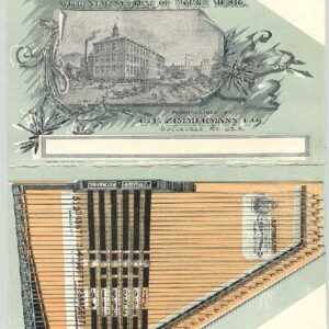 Autoharp musical instrument maker trade card